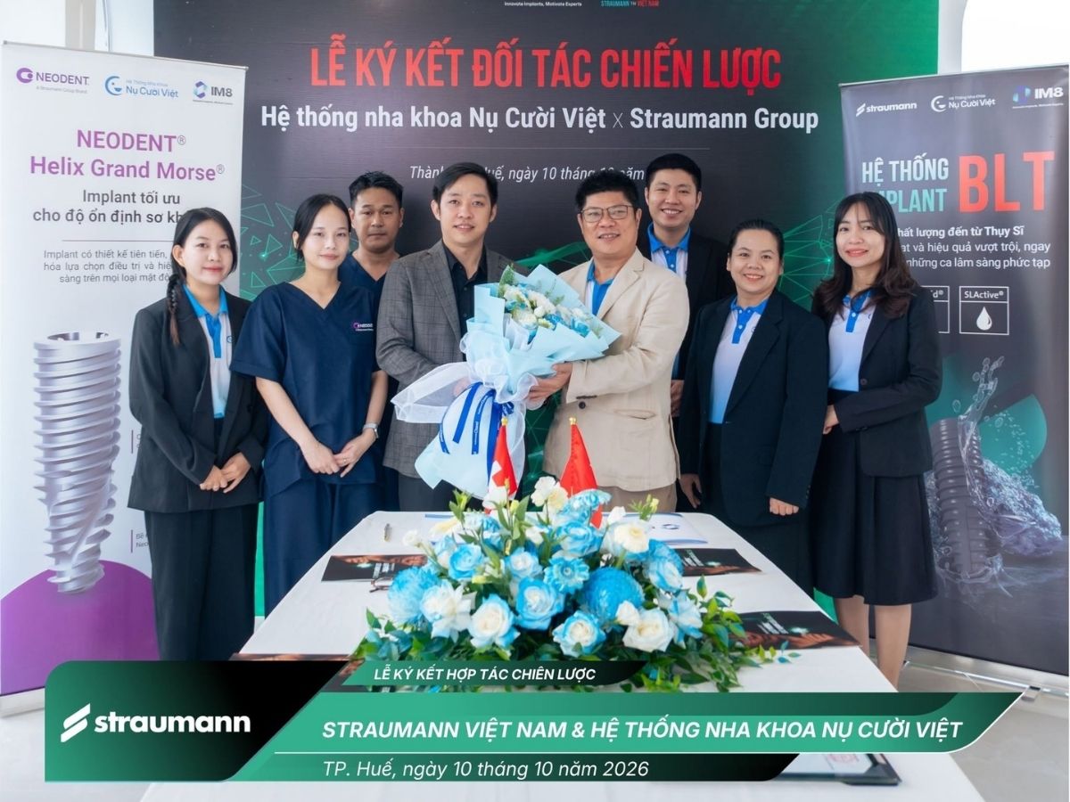 Straumann Việt Nam và Hệ Thống Nha Khoa Nụ Cười Việt ký kết hợp tác chiến lược, thúc đẩy phát triển implant và nha khoa kỹ thuật số